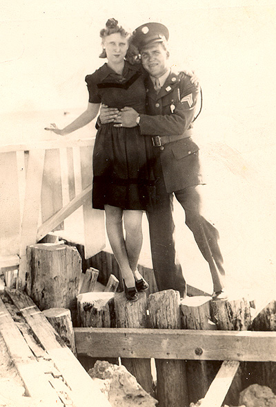 Sgt Cecil Walker and wife