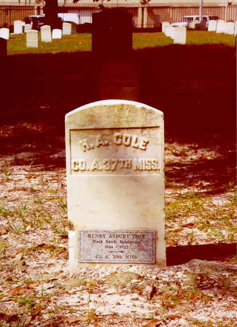 Henry A Cole - Headstone