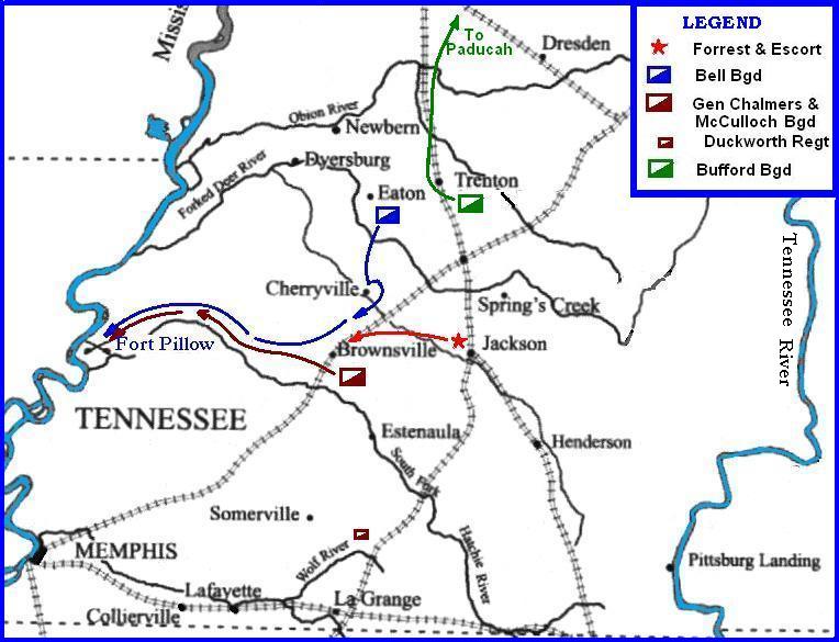 Map West Tennessee