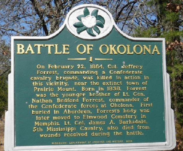Historical Marker - Okolona
